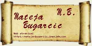 Mateja Bugarčić vizit kartica